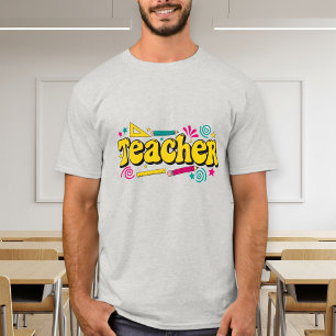 Camiseta Stylish Teacher T-Shirt - Cute Unisex Cotton Tee