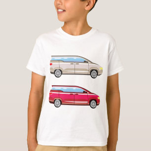 Camiseta Stylized Family Van Vector