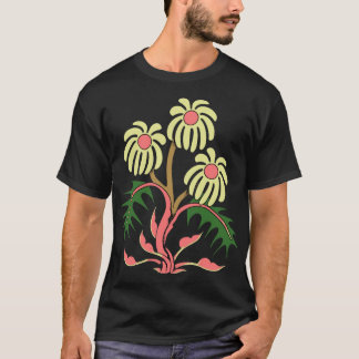 Camiseta Stylized Floral Illustration – Elegant Nature Art 