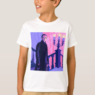 Camiseta Stylized Portrait of a Stern Man