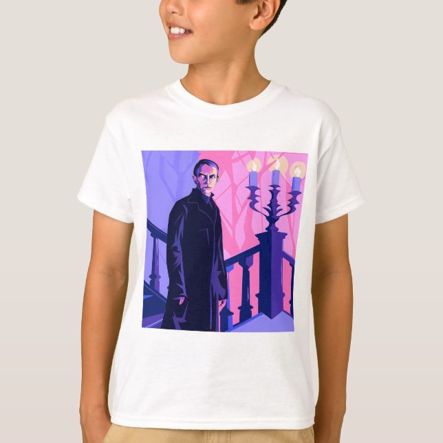 Camiseta Stylized Portrait of a Stern Man (Anverso)