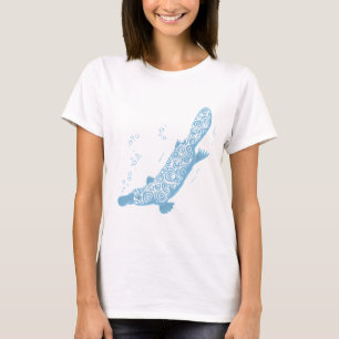 Camiseta stylized tonalidad azul de Platypus