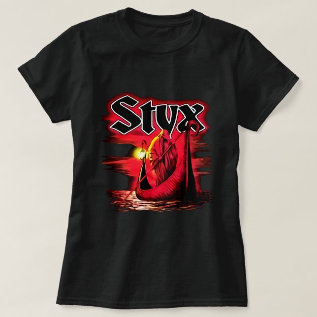 Camiseta Styx Band Retro Aesthetic Fan Art Design (Diseño del anverso)