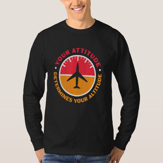 Camiseta Su Actitud Determina Su Motivación De Altitud (Anverso)