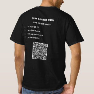 Camiseta Su anuncio de la compañía de texto Personalizado y