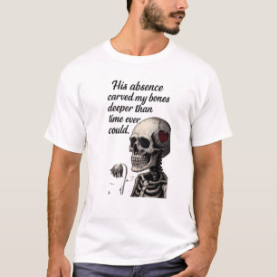 Camiseta Su Ausencia Talló Mis Huesos Estética Gótic Esquel