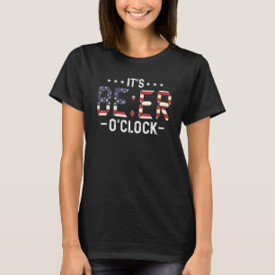 Camiseta Su Bandera Americana Beer Oclock