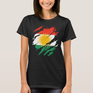 Camiseta Su Bandera Nacional del Kurdistán Biji