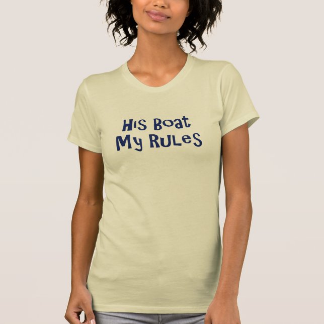 Camiseta Su barco mis reglas (Anverso)
