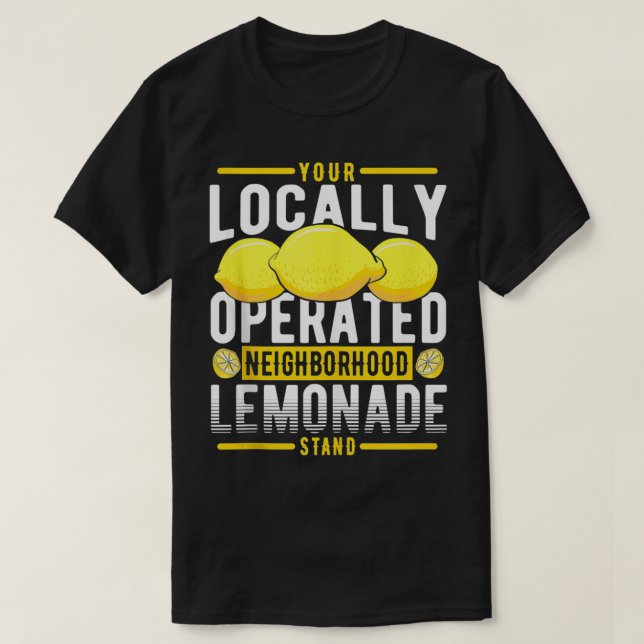 Camiseta Su base de lemonade local (Diseño del anverso)