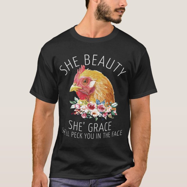Camiseta Su Belleza Shes Grace Peck You In Face Chi (Anverso)