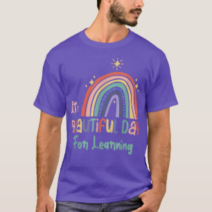 Camiseta Su bello día para aprender bien de vuelta a la esc