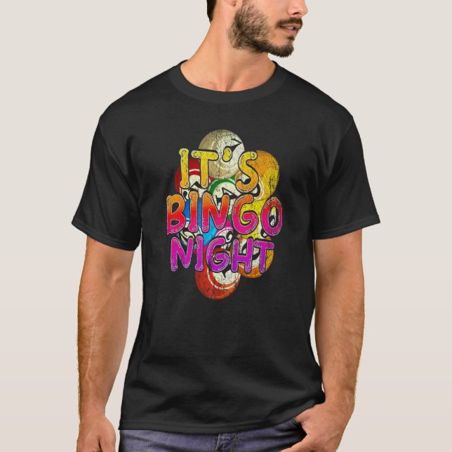 Camiseta Su Bingo Nocturno Jugador Lotería Colo (Anverso)