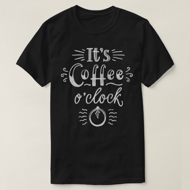 Camiseta Su café OClock (Diseño del anverso)