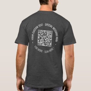 Camiseta Su código QR Analizar información Personalizado Te