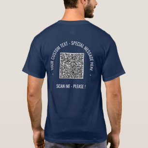 Camiseta Su código QR Explorar información Personalizado Me