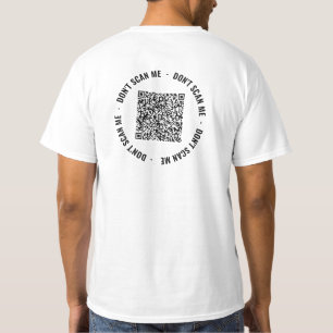 Camiseta Su código QR Explorar información Personalizado Me
