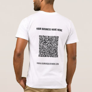 Camiseta Su código QR Información de análisis de código y c