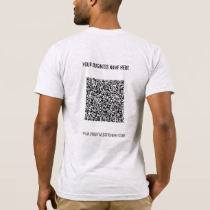 Camiseta Su código QR Personalizado de información de escan