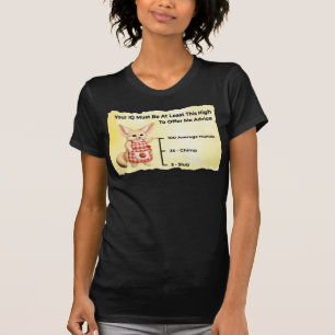 Camiseta Su coeficiente intelectual debe ser al menos tan a