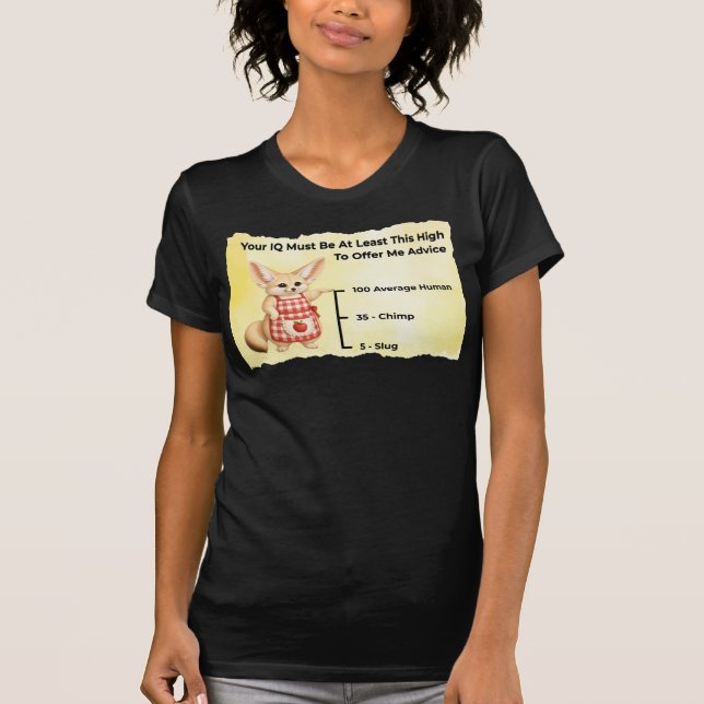 Camiseta Su coeficiente intelectual debe ser al menos tan a (Anverso)