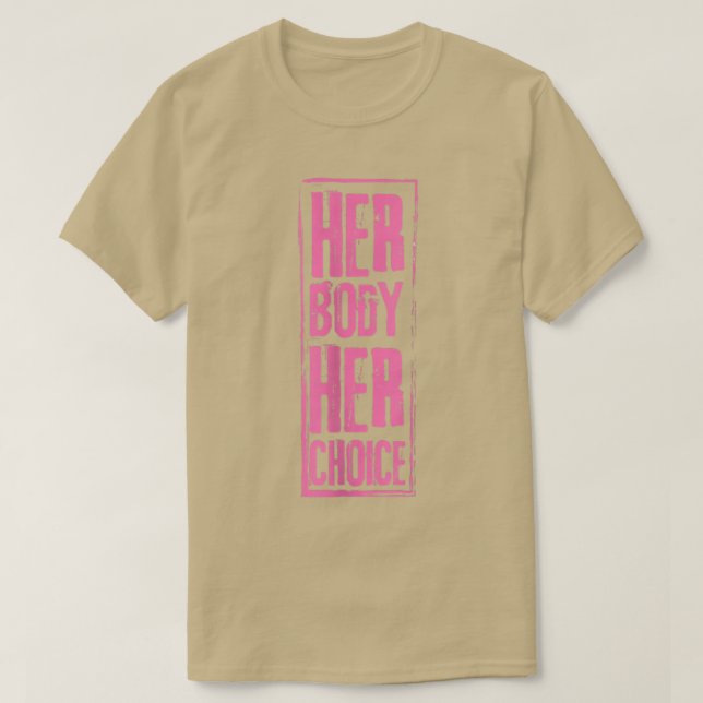 Camiseta Su cuerpo su elección Feminismo Empoderamiento de  (Diseño del anverso)