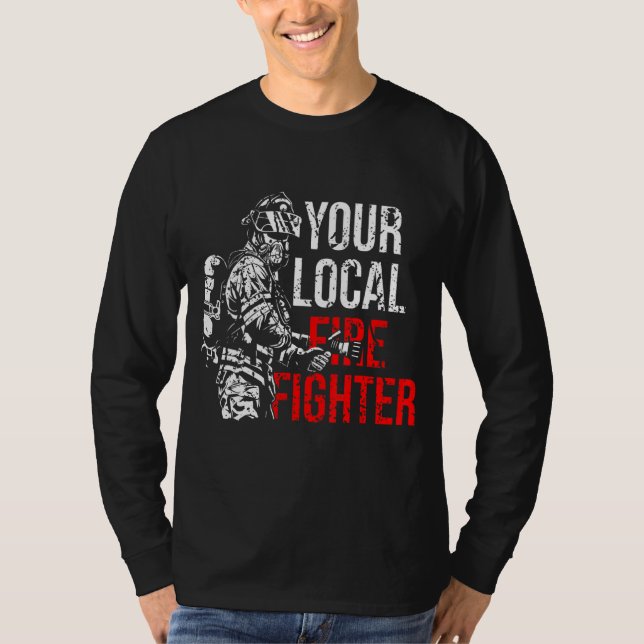 Camiseta Su Departamento de Bomberos Local (Anverso)