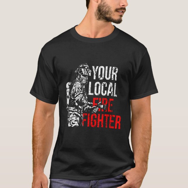 Camiseta Su Departamento de Bomberos Local (Anverso)