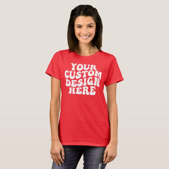 Camiseta Su diseño personalizado aquí (Anverso completo)