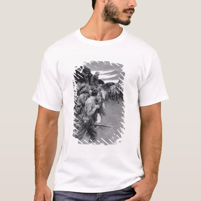 Camiseta Su ejército rompió para arriba llorar y el sobbing (Anverso)