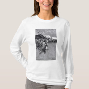 Camiseta Su ejército rompió para arriba llorar y el sobbing