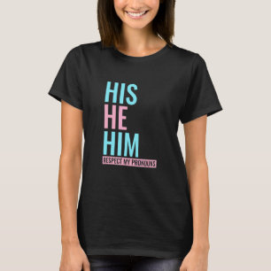 Camiseta Su Él Respeta Mis Pronouns Transgender Lgbt Co
