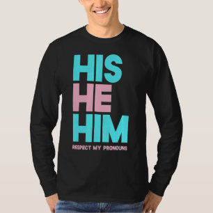 Camiseta Su Él Respeta Mis Pronouns Transgender Lgbtq