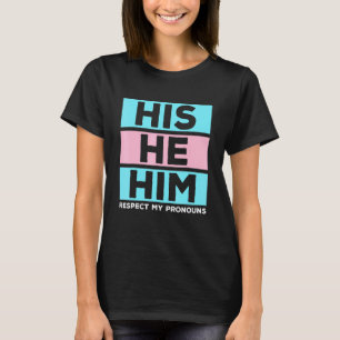 Camiseta Su Él Respeta Mis Pronouns Transgender Lgbtq