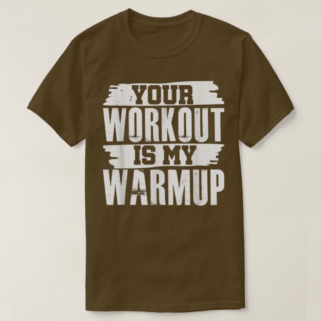 Camiseta Su entrenamiento es mi motivo de ejercicio de fitn (Diseño del anverso)