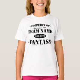 CAMISETA SU EQUIPO FANTASY PERSONALIZÓ LOS TEJOS