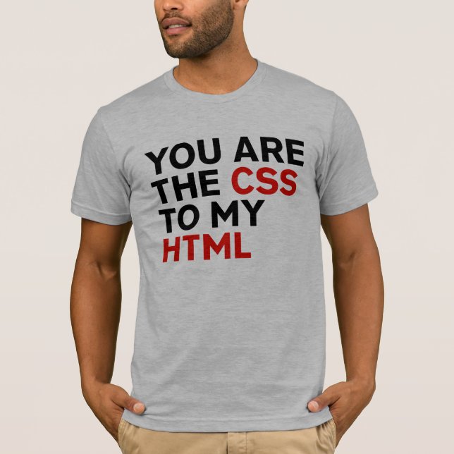 Camiseta Su es el CSS a mi HTML (Anverso)