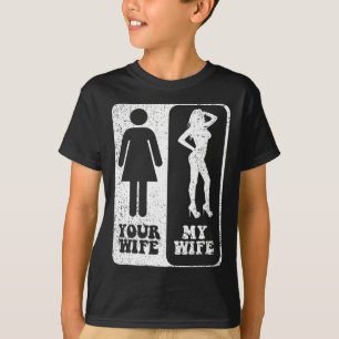 Camiseta Su Esposa Mi Esposa Boda Esposo Groom Fiance Sr.