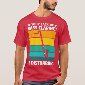 Camiseta Su falta de bajo clarinete de música Instrumento