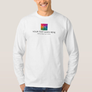 Camiseta Su Foto O Logo Añadir Mens De Texto Personalizado 