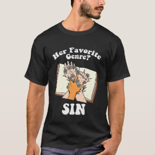 Camiseta Su género favorito Sin amante de los libros lector