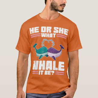 Camiseta Su Género Revelan Baby Shower De Pun De Ballena