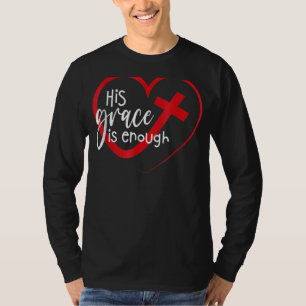 Camiseta Su Gracia Es Suficiente Fe Cristiana Amor A Dios P