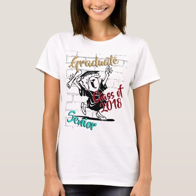 Camiseta Su Graduación Superior - (Añadir Año) (Anverso)