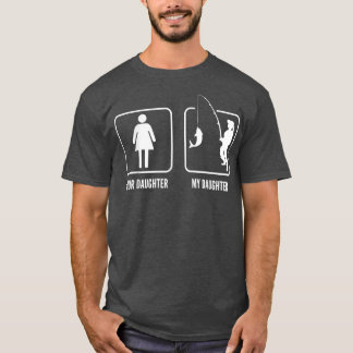 Camiseta Su hija mi hija de pesca Divertida de padre