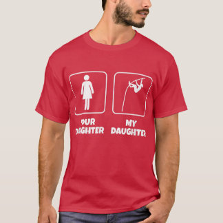 Camiseta Su hija mi hija Funny Pole Vault