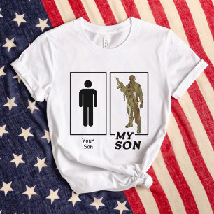 Camiseta Su hijo mi hijo Camo Soldado Divertido padre milit