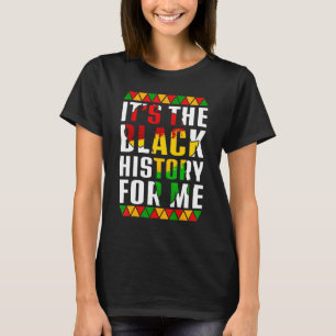 Camiseta Su historia negra para mí el orgullo africano BHM