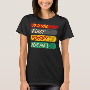 Camiseta Su historia negra para mí el orgullo afroamericano