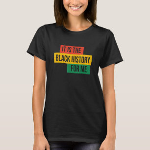 Camiseta Su historia negra para mí es el viejo orgullo afri